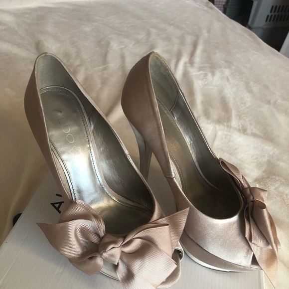 Aldo Prucha champagne colour heels size 9 - Picture 5 of 12
